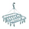 Folding Hanging Clothes Hanger 32 Clips Multi-Functional Windproof Sock Clip Clothes Drying Rack Household Plastic Clothes and Socks Drying Rack
