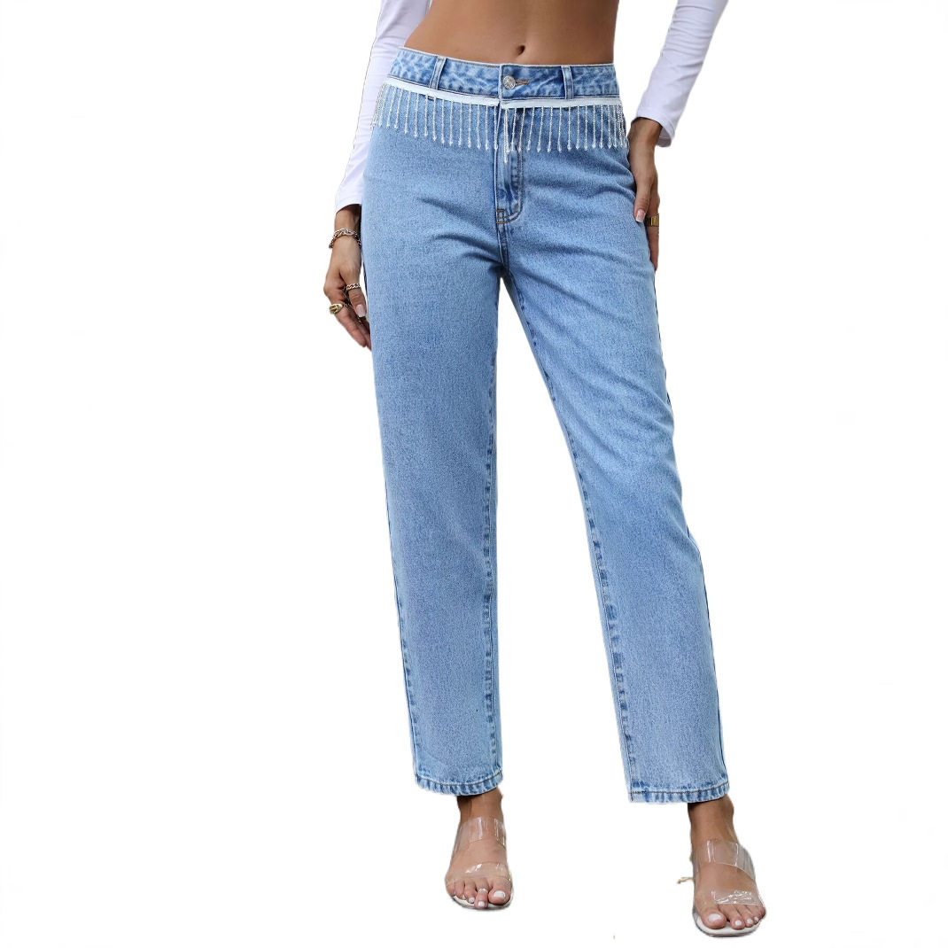 Vintage High Waisted Skinny Jeans for Women Spring Collection Slim Fit Comfortable Denim Wholesale Available