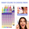 DIY Nail Art Painting Pen, Easy to Use and Convenient for Multiple Occasions, DIY Painting, Multi-Color Nail Art Nail Hook Line Drawing Pen