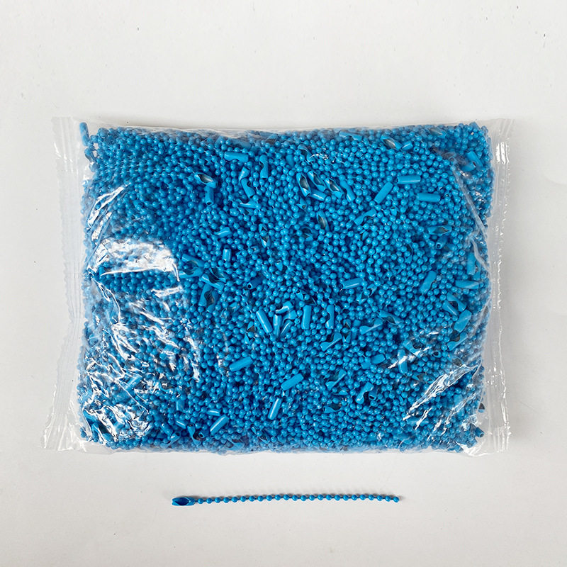 珠链现货批发彩色烤漆波珠链圆珠链diy饰品配件挂链链条吊牌链子