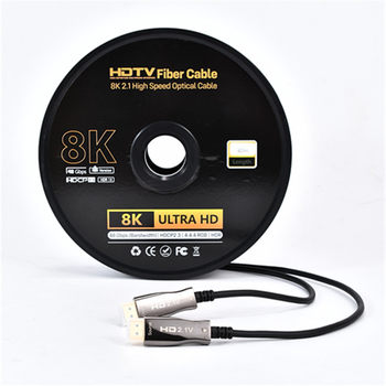 HDMI Fiber Optic Cable 8K/60Hz Tv Computer Projection Fiber Optic High-Speed Engineering Ultra-High Definition Cable HDMI Factory Wholesale