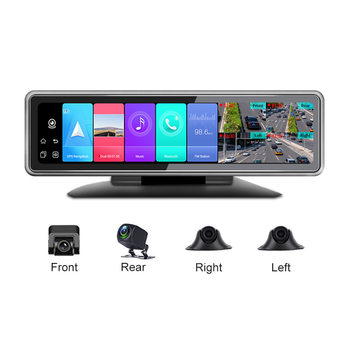 Sirek Streaming 4g Driving Recorder New 12inch Full Screen Smart Rearview Mirror Android Navigation Car 360