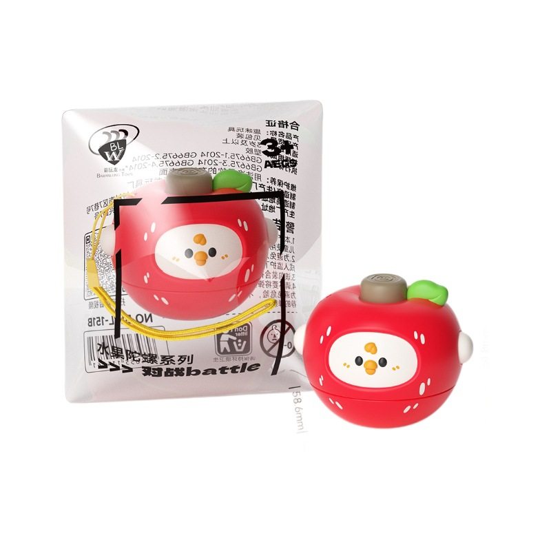 Popular New Fruit Spinning Top Collision Toy for Boys, Interactive Cute Children's Toy, Kindergarten Gift