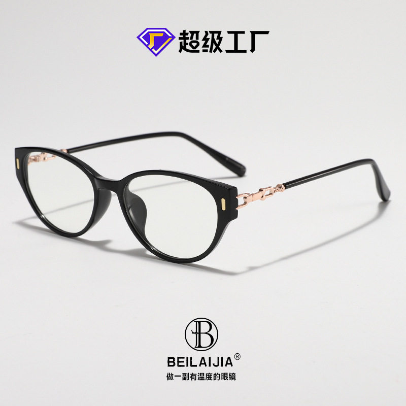 Ultra-Light Glasses Frame for Men, Retro Maillard Glasses for Women, Can Be Equipped with Myopia Anti-Blue Light Tortoiseshell Frames, Flat Glasses for Women