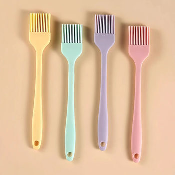Baking Tools Silicone Brush Outdoor Barbecue Brush Seasoning Brush All-In-One Household Silicone Oil Brush Silicone Barbecue Brush