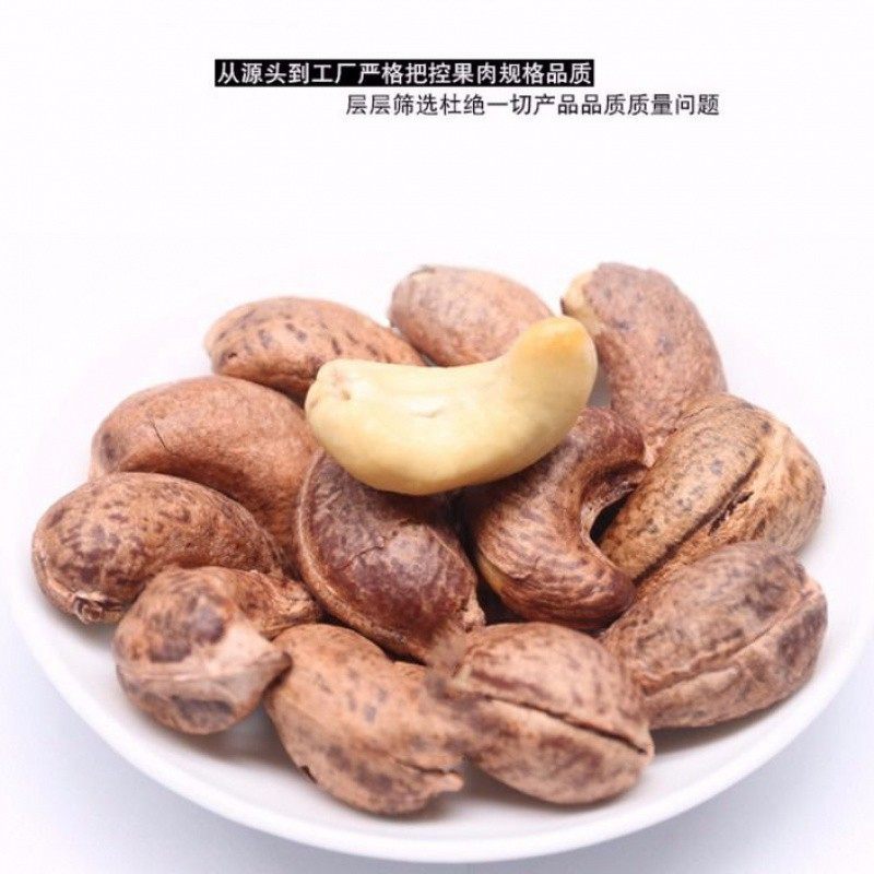 New Vietnamese Vacuum Salt-Baked Cashew Nuts with Skin, Charcoal Roasted Cashew Nuts 150g Cashew Nuts 500g Wholesale Nuts