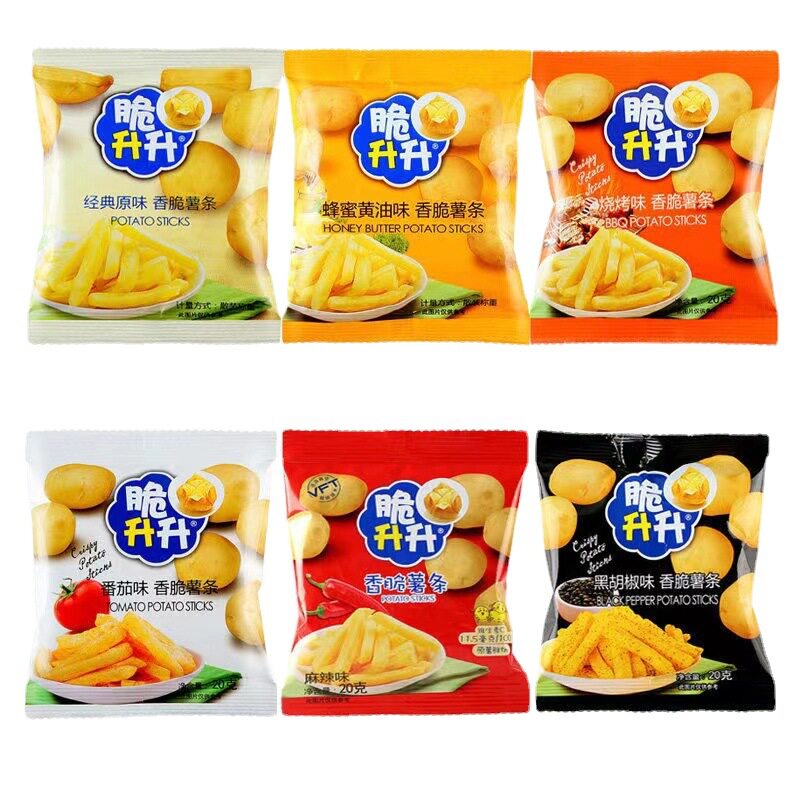 Postage crisp rise fresh-cut fries 20g honey butter original puffed casual potato chips snacks wholesale generation