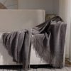 Nordic Solid Color Class A Tassel Blanket Thread Blanket Sofa Blanket Office Nap Blanket Air-conditioning Blanket Bed End Towel Knitted Blanket
