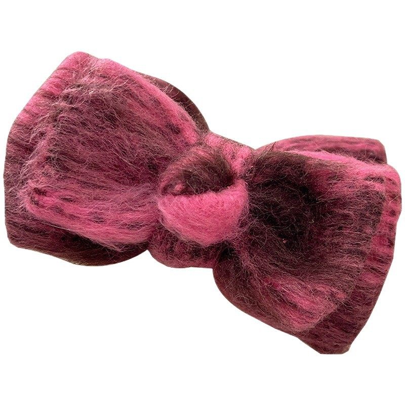 High-End Gradient Wool Bow Bun Hair Clip for Women, Back-Of-Head Hair Styling Tool, Hairpin, Hair Accessory, 2025 New Model