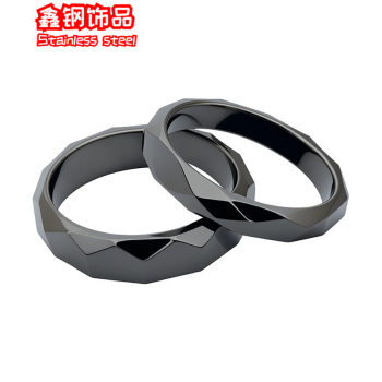Cross-border hot health magnet energy black stone ring black diamond men and women ring in stock manufacturers wholesale