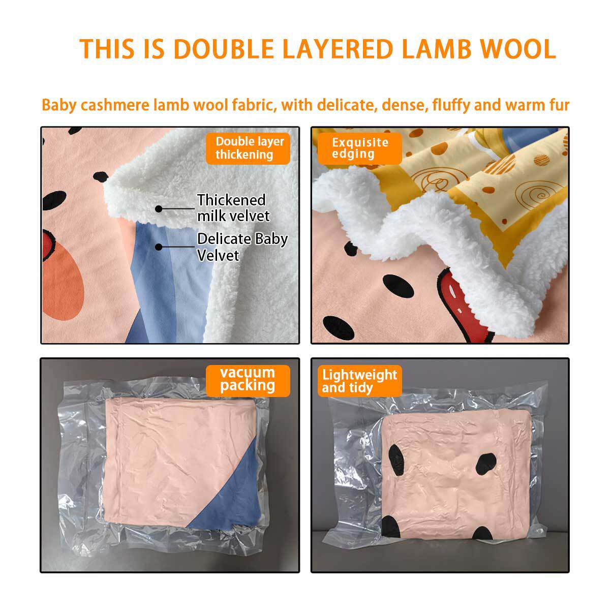 Double-Layer Comfortable Cotton Velvet Blanket, Custom Thickened Imitation Lamb Velvet Blanket, Single-Sided 3D Digital Printed Blanket, Cross-Border Manufacturer