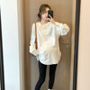 Spring New Maternity Clothes Korean Style Light Panel Fashionable Round Neck T-Shirt Loose Large Size Stylish Age-reducing Base Clothes Trendy Mom