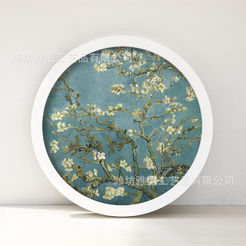 Round table hanging wall thickened photo frame photo studio combination Photo Wall creative home decoration fixed picture frame system wholesale