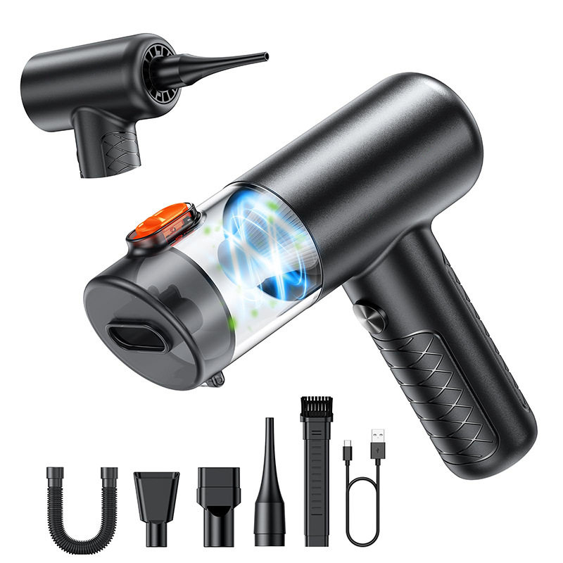 Cross-Border New Car Vacuum Cleaner with Inflatable High Suction Power, Car-Specific Handheld Small Portable Car Vacuum Cleaner