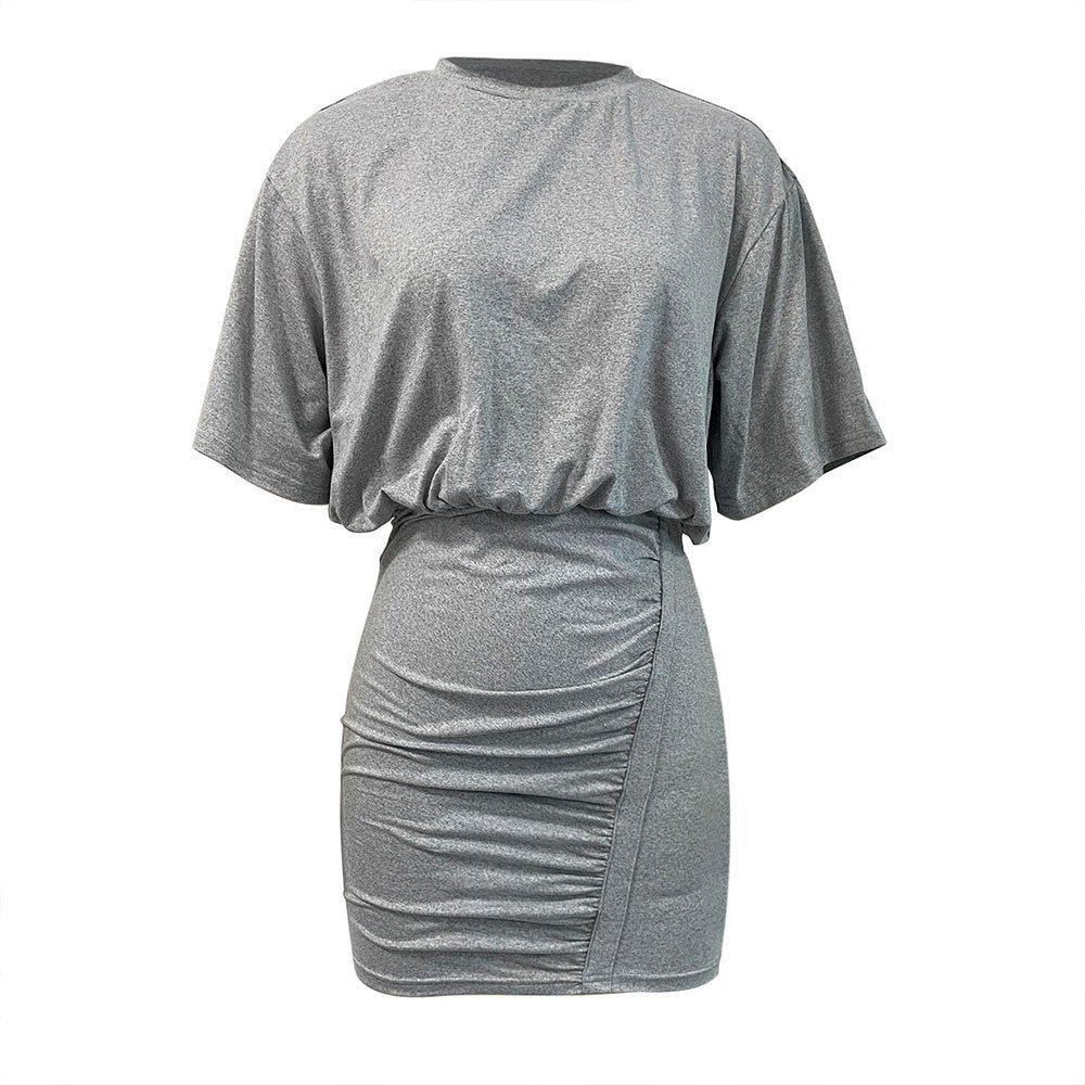 Summer Womens Bodycon Dress Elegant Style Office Wear Short Sleeve Comfortable Fabric Wholesale Available