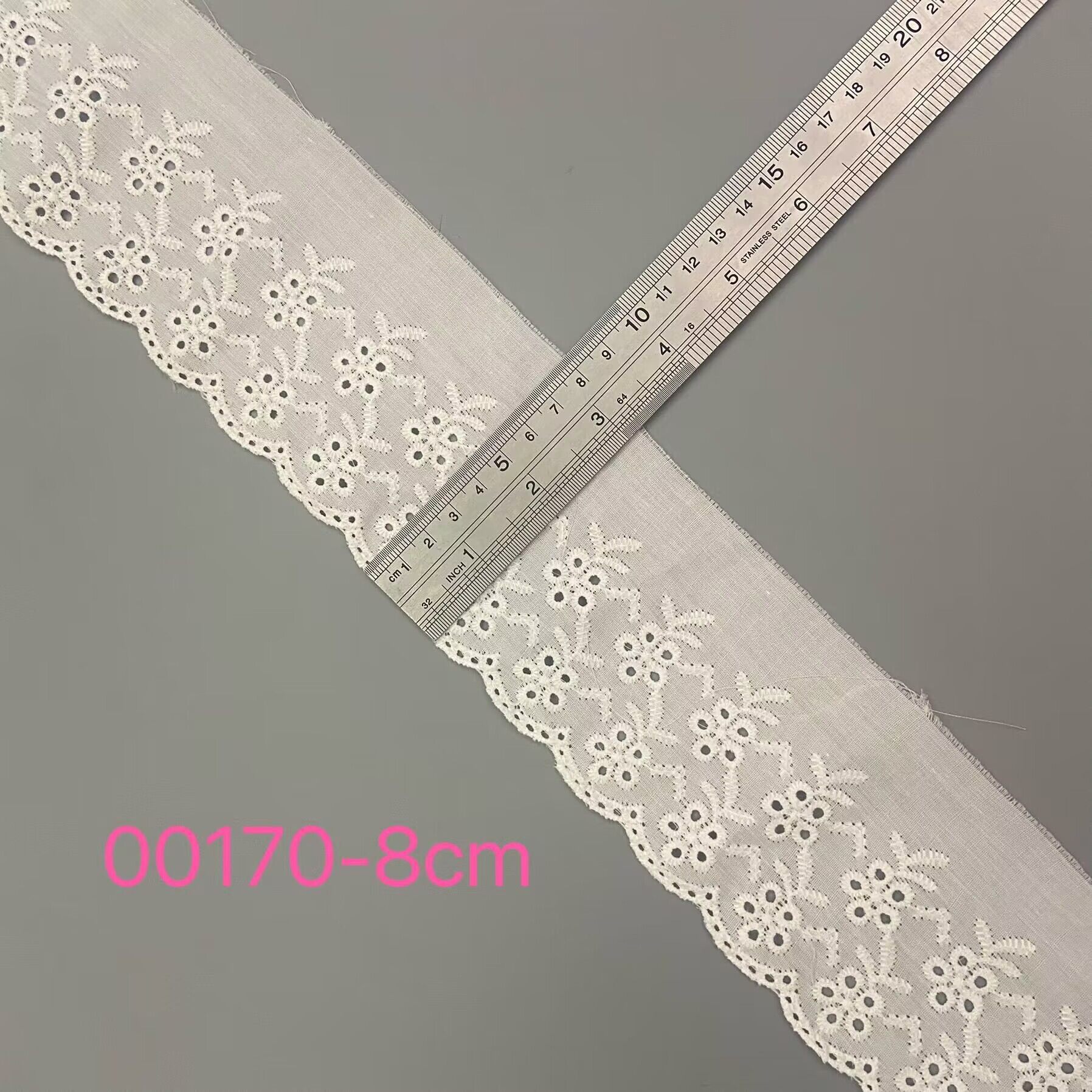 8cm -- 8.5cm cotton embroidery lace hollow lace embroidery milk silk carving hole perforated skirt clothing accessories