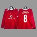 2005-06 Man L Home Red ((Long Sleeve)) + Print No.8 UCL Edition
