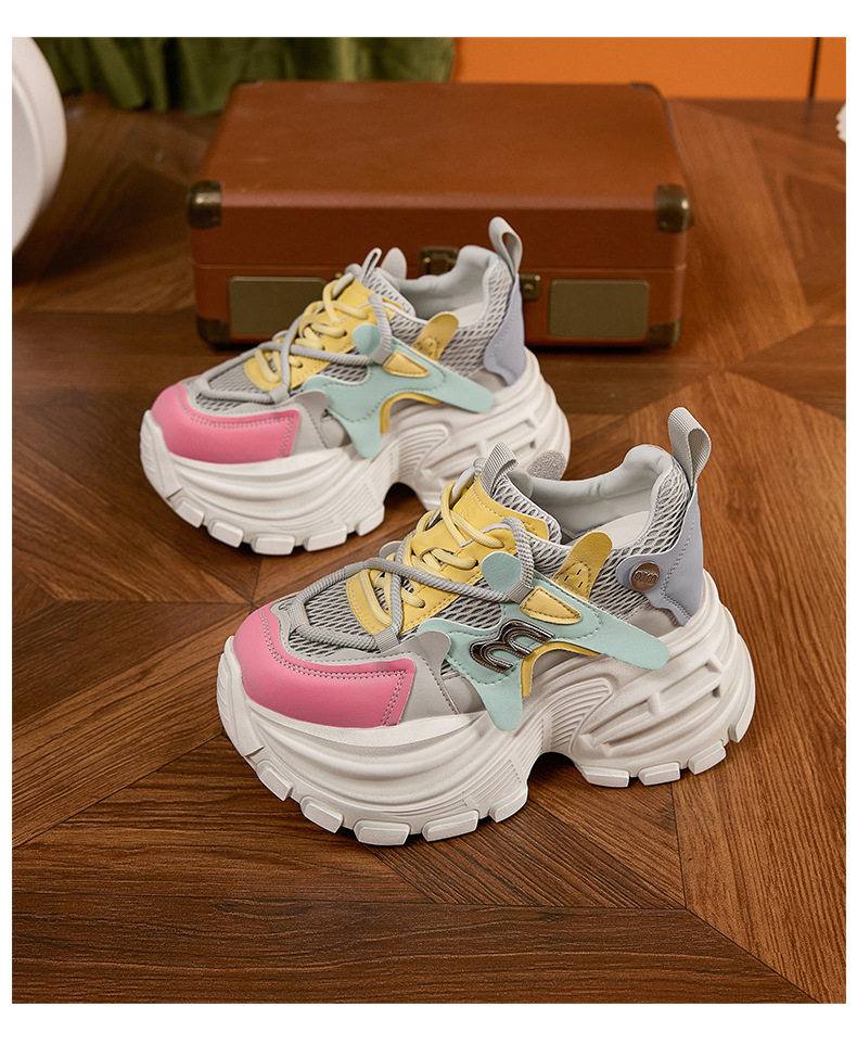 Giày sandal cao gót nữ hở mũi đế dày tăng chiều cao 2026 — Quả cầu, Xanh lá, Trắng chi tiết 23