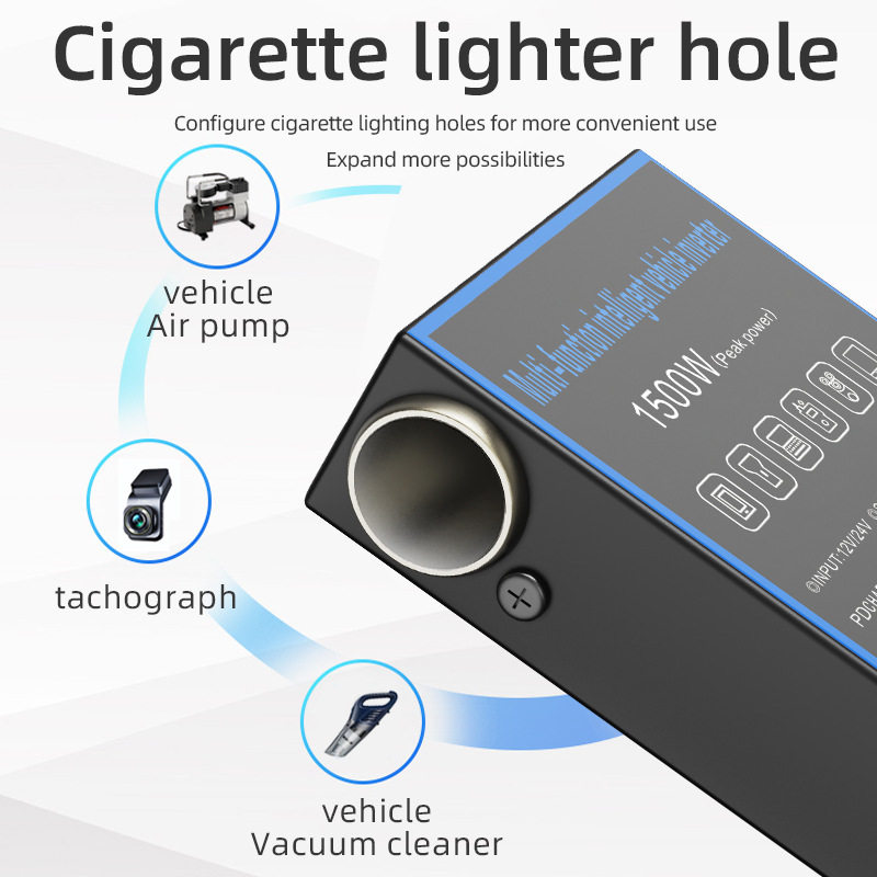 12V24V to 220V multifunctional car inverter high-power converter charger for cars and trucks