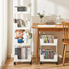 Movable bookshelf storage rack household floor simple bookcase multi-layer household trolley storage cabinet storage cabinet