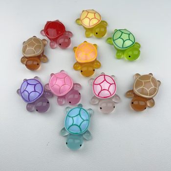 Pair Touch Little Tortoise Luminous Medium Tortoise Taiye Blind Box Mini Detachable Blind Bag Toy Ornaments DIY Jewelry