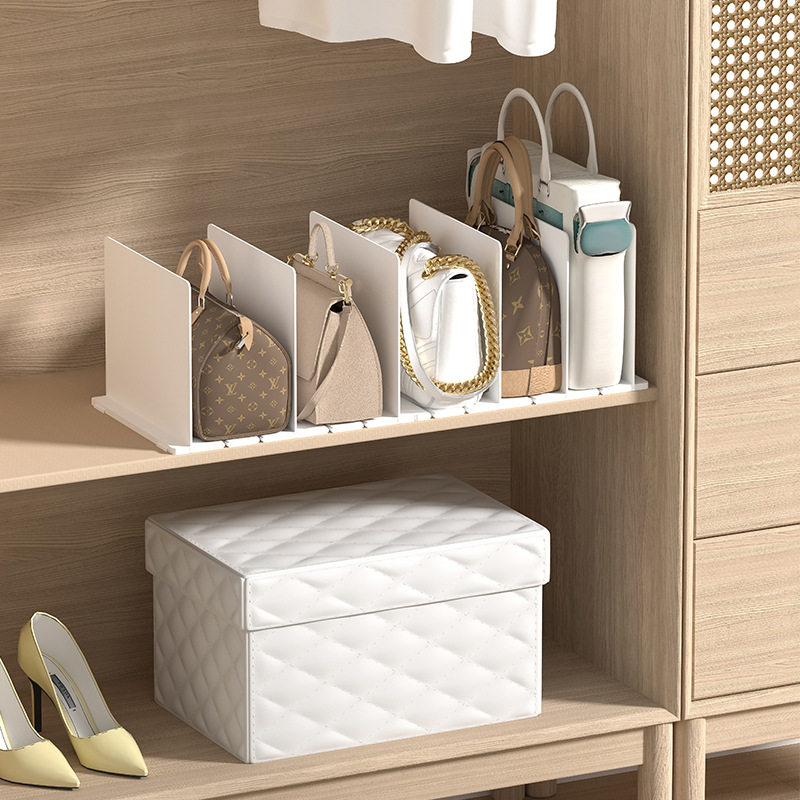Chain Brother Movable Bag Storage Box Partition Plate Book File Storage Rack Wardrobe Finishing Partition
