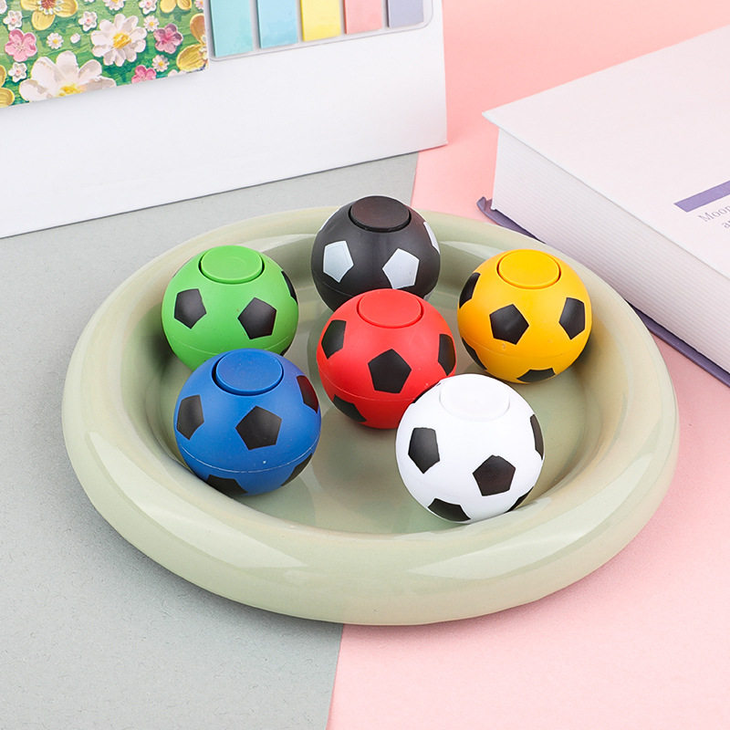 Finger Football Gyro Children's Rotating Fingertip Gyro Decompression Gashapon Creative Interactive Decompression Toy Street Stall Wholesale