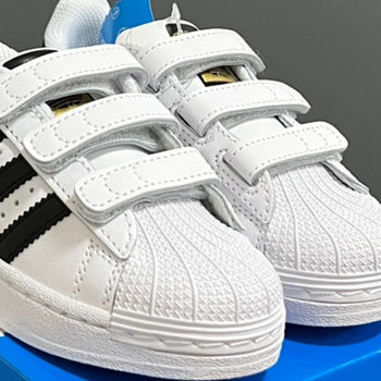 Putian Shoes Kidsren's Shoes High Version Original Single Gold Label Shell Toe New Kidsren's Velcro Sneakers Yuanyang Double Lego