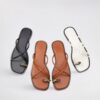 Women's Outdoor Sandals 2025 Popular Versatile Thong Toe Slippers Open Toe Backless Shoes Ladies Shoes Slipper