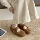 Zhike/ женская обувь Birkenstocks в стиле ретро матового желтого цвета; коллекция весна 2025 года; женские туфли с открытым носком на мягкой подошве в горошек; туфли на плоской подошве mini 6