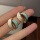 серебряная игла s925, корейская версия новых модных сережек для девочек, простой темперамент, универсальные серьги, вибрато, серьги в том же стиле, оптом mini 33