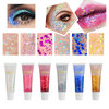 Cross-border DIAONI sequins gel mermaid scales face body lip sequins eye shadow colorful polarized stage makeup