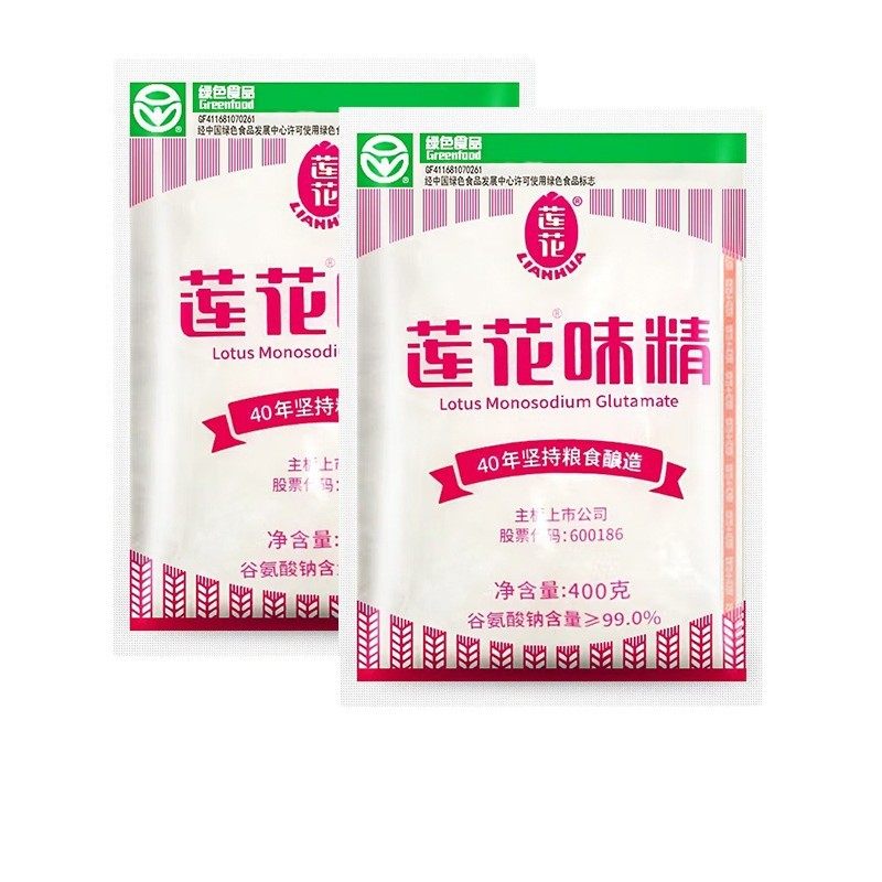 Lotus monosodium glutamate 400g household monosodium glutamate powder seasoning even flower chicken essence flagship store without cooking seasoning