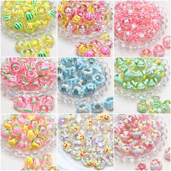 2026 Summer New Heavy Oil Fruit Hand-Painted Beads Beading Pen DIY Phone Chain Car Hanging Bag Chain Headband Beads