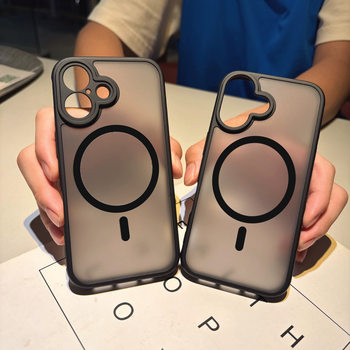 Suitable for Apple iPhone 17 Skin-Feel Magnetic Phone Case 15 Two-In-One Orange Protective Cover Magsafe Magnetic