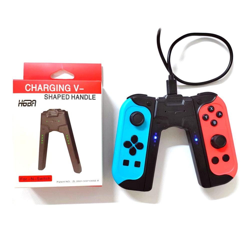 Switch/OLED left and right small handle joycon bridge charging grip handle NS charging grip HNS-017