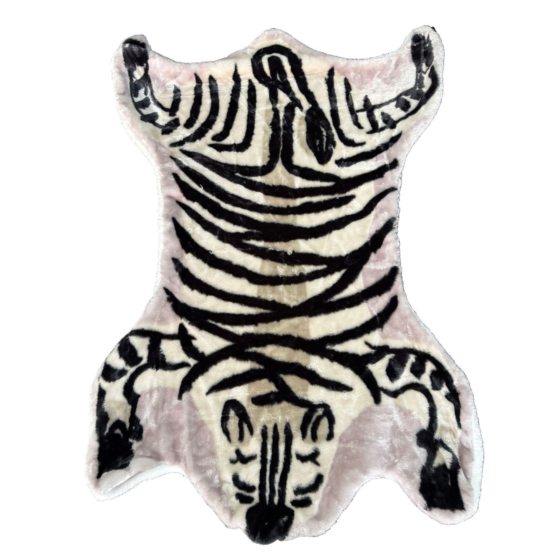 in stock Special-shaped Blanket Exported to Japan Cross-border Imitation Animal Leather Blanket Chair Cushion Tiger Mat Leopard Blanket Sofa Blanket