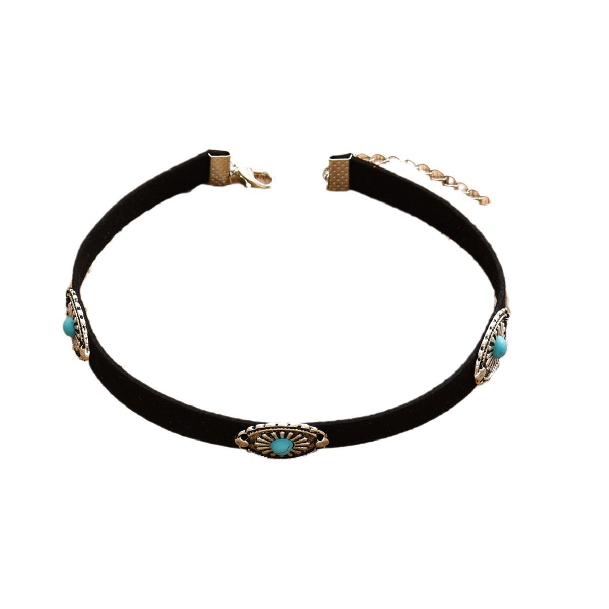 Punk Style Personalized Fashionable Flower Necklace Women's New choker Collar Retro Clavicle Chain Necklace Chain