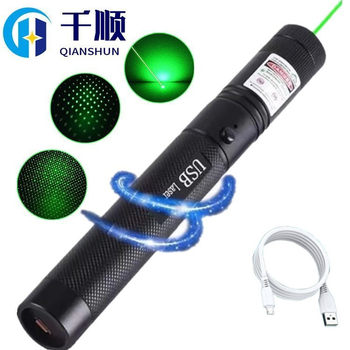 303 rechargeable USB laser flashlight outdoor laser flashlight whip pen sales indicator pen laser gift