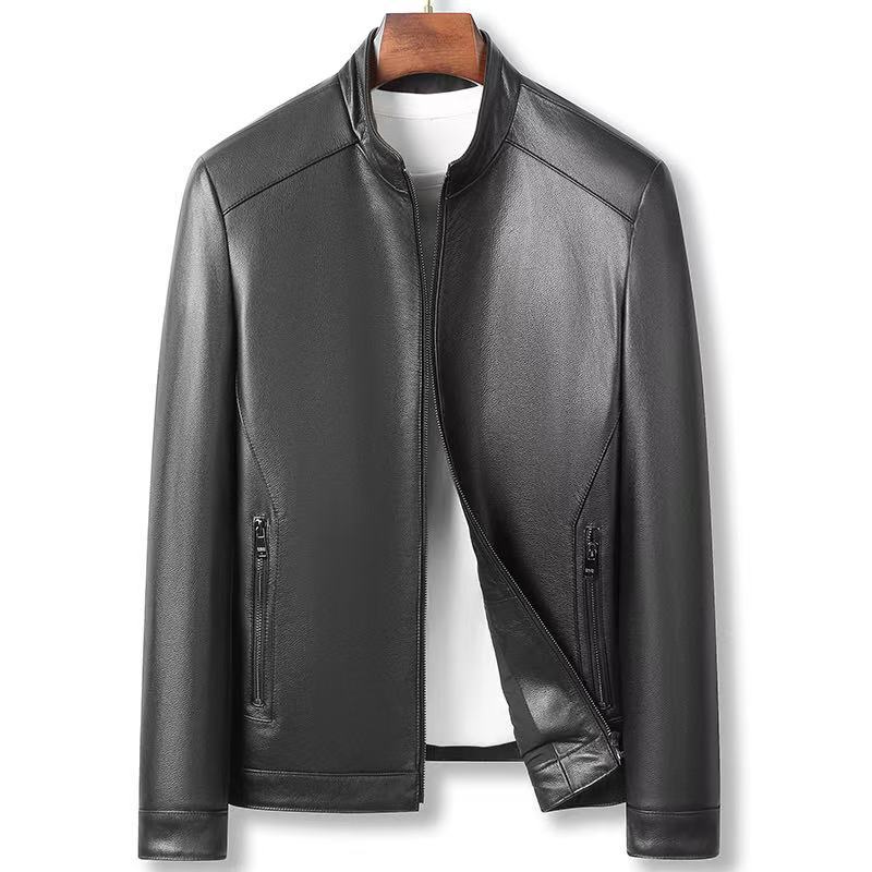 Áo Da Nam Chất Liệu Da Bò Hàng Mùa Xuân Thu Đông
