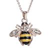 Temu hot sale summer hot new bee citrine drop oil female necklace fashion personalized jewelry necklace