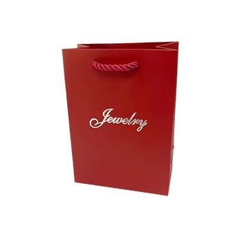 Burgundy English Jewelry Handbag, Graduation Gift Bracelet Handbag, Jewelry Packaging Bag with Custom Logo