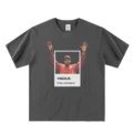 Dark gray short sleeves--kanye photo (breathable digital direct spray)
