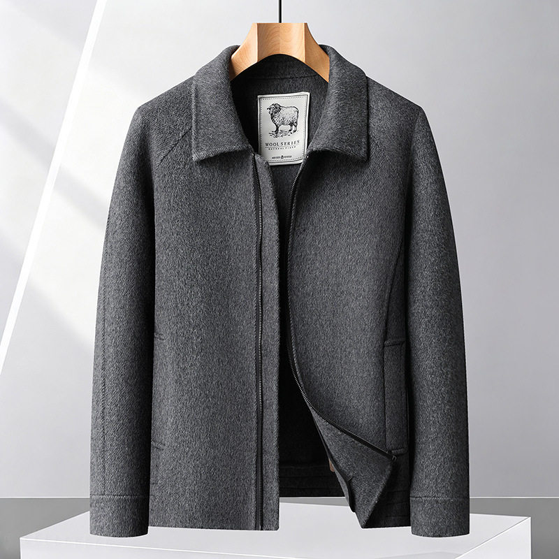 Vải dạ hai mặt 68% len lông cừu, lót polyester