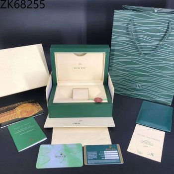 Factory Direct Supply In-Stock Laojia Original Wooden Box Green Watch Box High-End Men's and Women's Pu Square Flip Gift Box