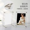 Double-sided transparent acrylic photo frame table 67 6 inch 7 postcard display stand 8 photo a4 small desktop ornaments