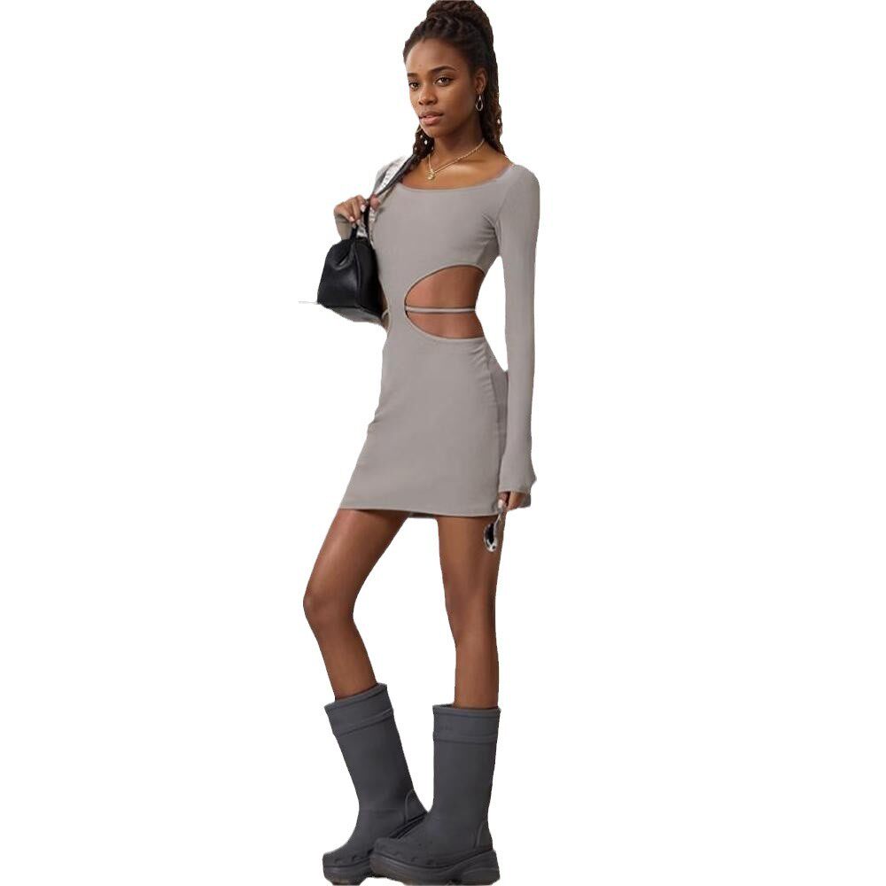 Womens Trendy Hollow Design Mini Dress Spring Summer Collection Casual Chic Style Wholesale Available