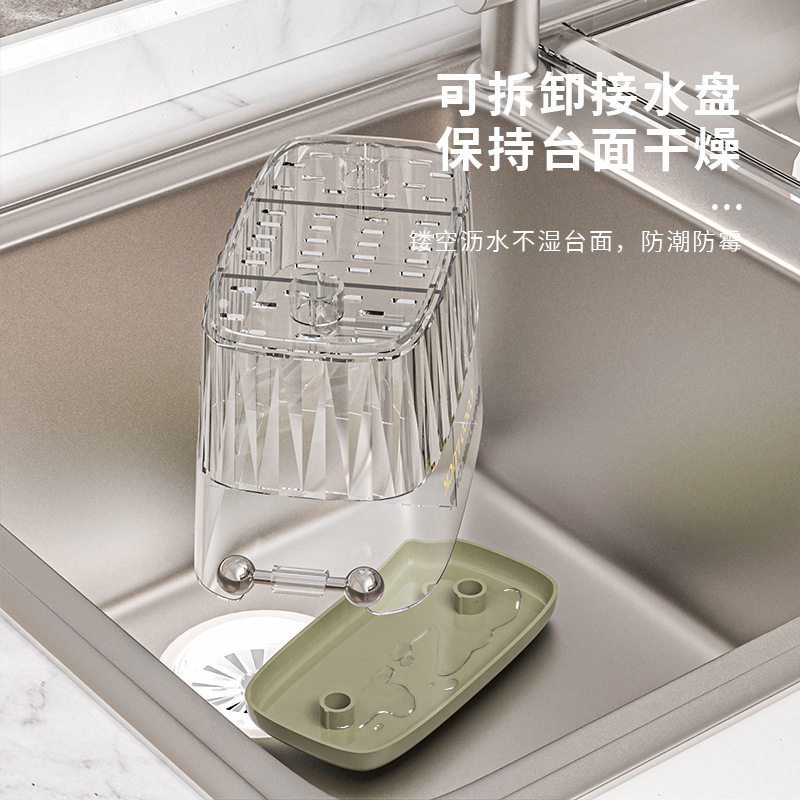 Strictly Selected Transparent Chopsticks Storage Box Wall-mounted Household Chopsticks Holder Kitchen Spoon Storage Rack Basket Chopsticks Cage Rack