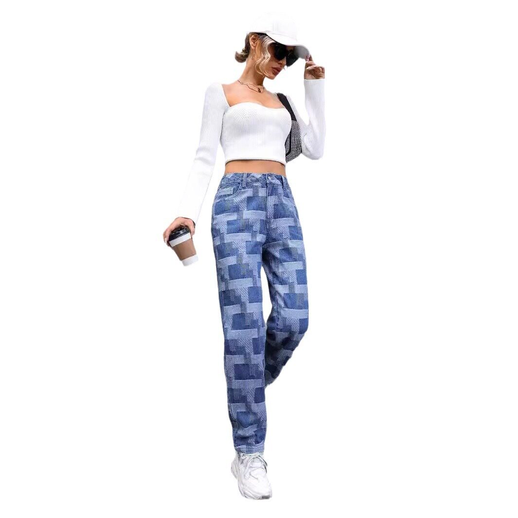 Womens Casual Slim Fit Straight Leg Denim Jeans High Quality Craftsmanship Comfortable Fabric Versatile Style