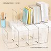 Acrylic Bookend Desktop Plastic Bookend Rack Transparent Bookshelf Baffle Book Clip Bookend Rack Storage Book Display Rack